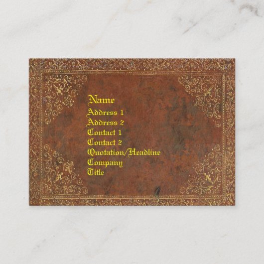 アンティークブックルック 名刺 (正面)