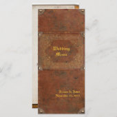 アンティークブック結婚のメニュー メニュー (正面/裏面)