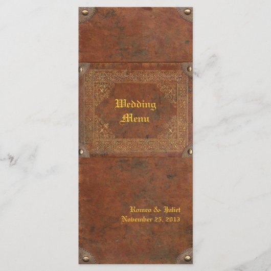 アンティークブック結婚のメニュー メニュー (正面)