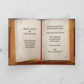 アンティークブック結婚式招待状ハッピーエンド カード (内部)