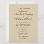 アンティークブライド結婚式招待状 招待状 (裏面)