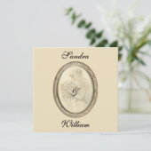 アンティークブライド結婚式招待状 招待状 (スタンド正面)