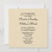 アンティークブライド結婚式招待状 招待状 (裏面)