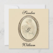 アンティークブライド結婚式招待状 招待状 (正面)