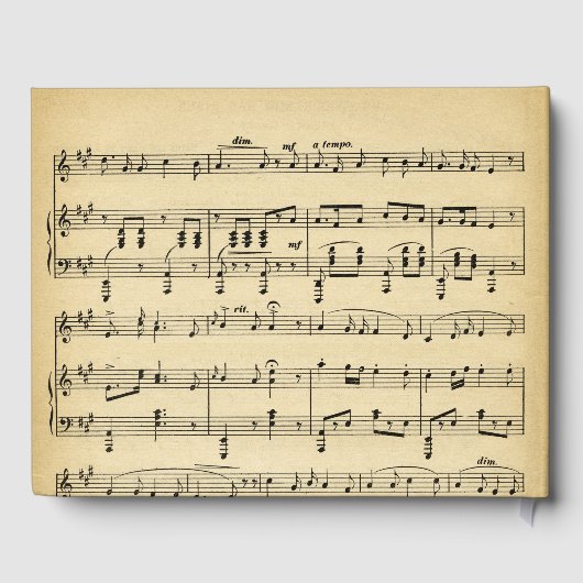 アンティークブラウン ミュージック 更新情報をご覧ください ゲストブック (裏面)