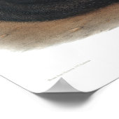 アンティークブラックキツネプリントヴィンテージアカデミアカビコレ ポスター (角)