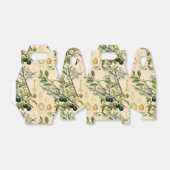 アンティークブラックソーンボタニカルプリントフラワーベリー フェイバーボックス (折り畳みなし)