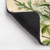 アンティークブラックソーンボタニカルプリントフラワーベリー マウスパッド (コーナー)