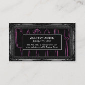 アンティークブラックフレーム |説明台所用品 名刺 (裏面)