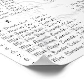 アンティークブルーバードの結婚式 受付 座席表 ポスター (角)