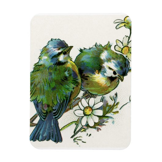 アンティークブルーバード マグネット (縦)