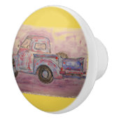 アンティークブルーパティナトラック セラミックノブ (右)