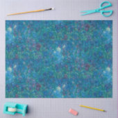 アンティークブルーパープルアイリスオールドマスターズ 薄葉紙 (クラフト)