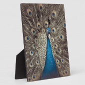 アンティークブルーピーコック フォトプラーク (側面)