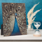 アンティークブルーピーコック フォトプラーク (側面)