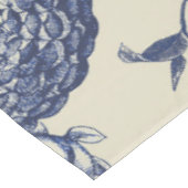 アンティークブルーフラワープリントフローラ テーブルクロス (アングル)