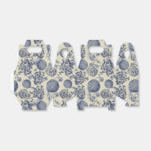 アンティークブルーフラワープリントフローラ フェイバーボックス (折り畳みなし)