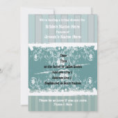 アンティークブルーブライダルシャワー招待 招待状 (裏面)