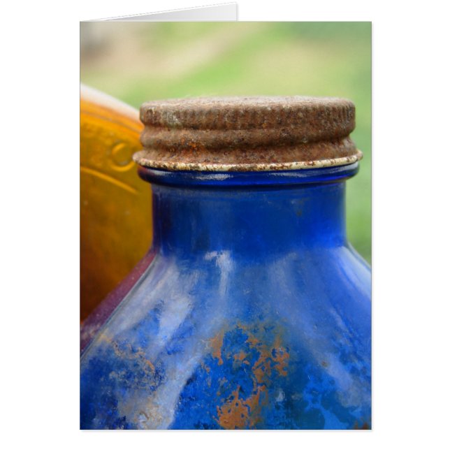 アンティークブルーボトル (正面)