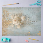 アンティークブルーロマンスデザインシリーズ10 薄葉紙 (クラフト)