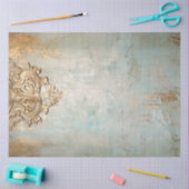 アンティークブルーロマンスデザインシリーズ12 薄葉紙 (クラフト)