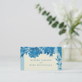 アンティークブルー日本のさくらんぼブロッサムWebサイト エンクロージャーカード (スタンド正面)