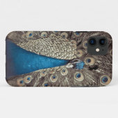 アンティークブルー クジャク Case-Mate iPhoneケース (裏面(横))