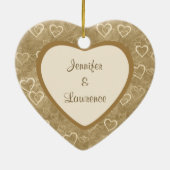 アンティークブロンズハート新着写真 セラミックオーナメント (裏面)