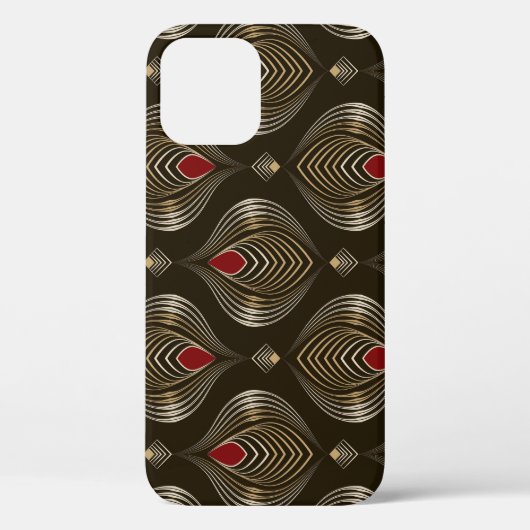 アンティークブロンズ:シームレスな装飾エレガンス Case-Mate iPhoneケース (裏面)