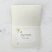 アンティークブーケ付きデイジーティーカップ カード (内部)