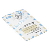 アンティークプエルトリコエアメール日付を保存 マグネット (右側)