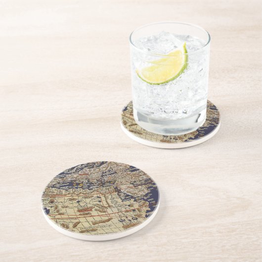 アンティークプトレマイオス世界地図，アルンシュイムのヨハネス コースター (側面)