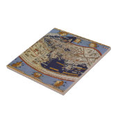 アンティークプトレマイオス世界地図,アルンシュイムのヨハネス タイル (側面)