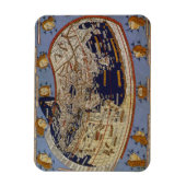 アンティークプトレマイオス世界地図,アルンシュイムのヨハネス マグネット (縦)