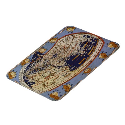 アンティークプトレマイオス世界地図,アルンシュイムのヨハネス マグネット (左側)