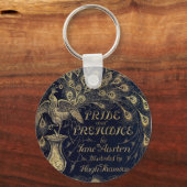 アンティークプライドと偏見ピーコック版カバー キーホルダー (正面)