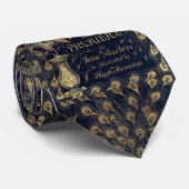 アンティークプライドと偏見ピーコック版カバー ネクタイ (ロール)