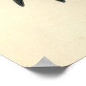 アンティークプリントのパープルマーチン ポスター (角)