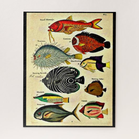 アンティークプリント ジグソーパズル (縦)