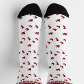 アンティークプレート&カフェオレイトボルトソックス | スワロー ソックス (上部)