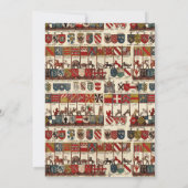 アンティークヘラルドライ歴史愛好家の誕生日パーティー 招待状 (裏面)