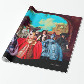 アンティークベネチアンパペッツマスカレードパーティー ラッピングペーパー (アンロールド)