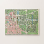 アンティークベルサイユの地図,ヴィンテージフランス ジグソーパズル (横)