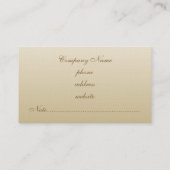 アンティークベージュ名刺 名刺 (裏面)