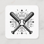 アンティークベースボール スクエア名刺 (裏面)