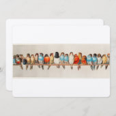 アンティークペッチオブバーズヘクトールジャコメリ 招待状 (正面/裏面)