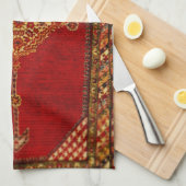 アンティークペルシアじゅうたん キッチンタオル (四つ折り)