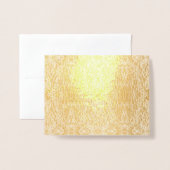 「アンティークペルシアじゅうたん – 見て」パターンCGGWOMAN! 箔カード (封筒付き正面)