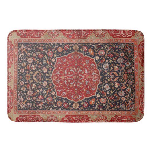 アンティークペルシアのラグ動揺してヴィンテージアートパターン バスマット (正面)
