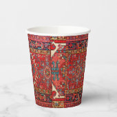 アンティークペルシアのラグ動揺してヴィンテージアートパターン 紙コップ (左)